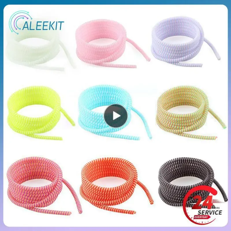 1.5m Cable Protector Winder For USB Charging Data Cable Wire Protection Cover ,Data Cord Protector Cable Organizer