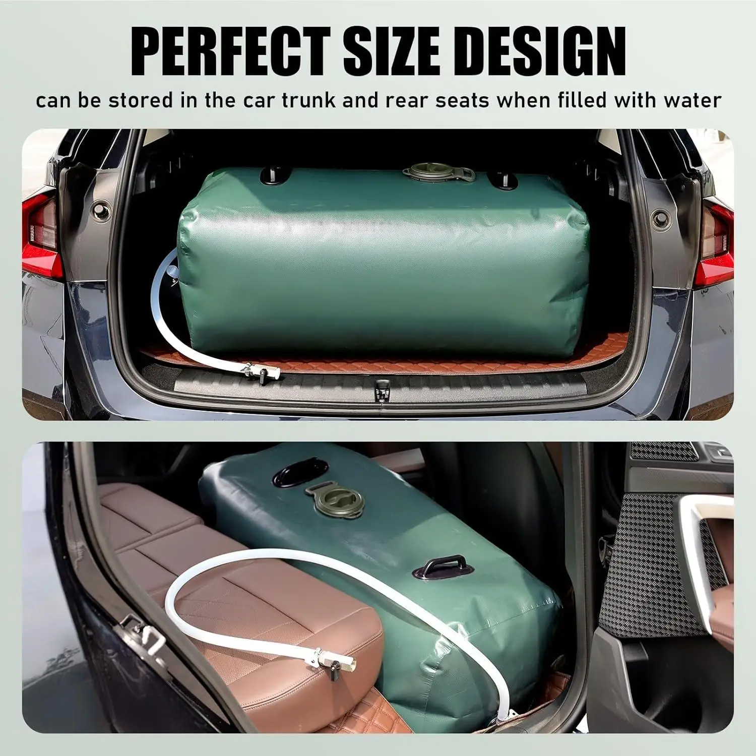 Drinking Water Storage Container,25Gallon Portable Water Storage Bladder,RV Foldable Water Tank,Can Be Used For Storing Drinking