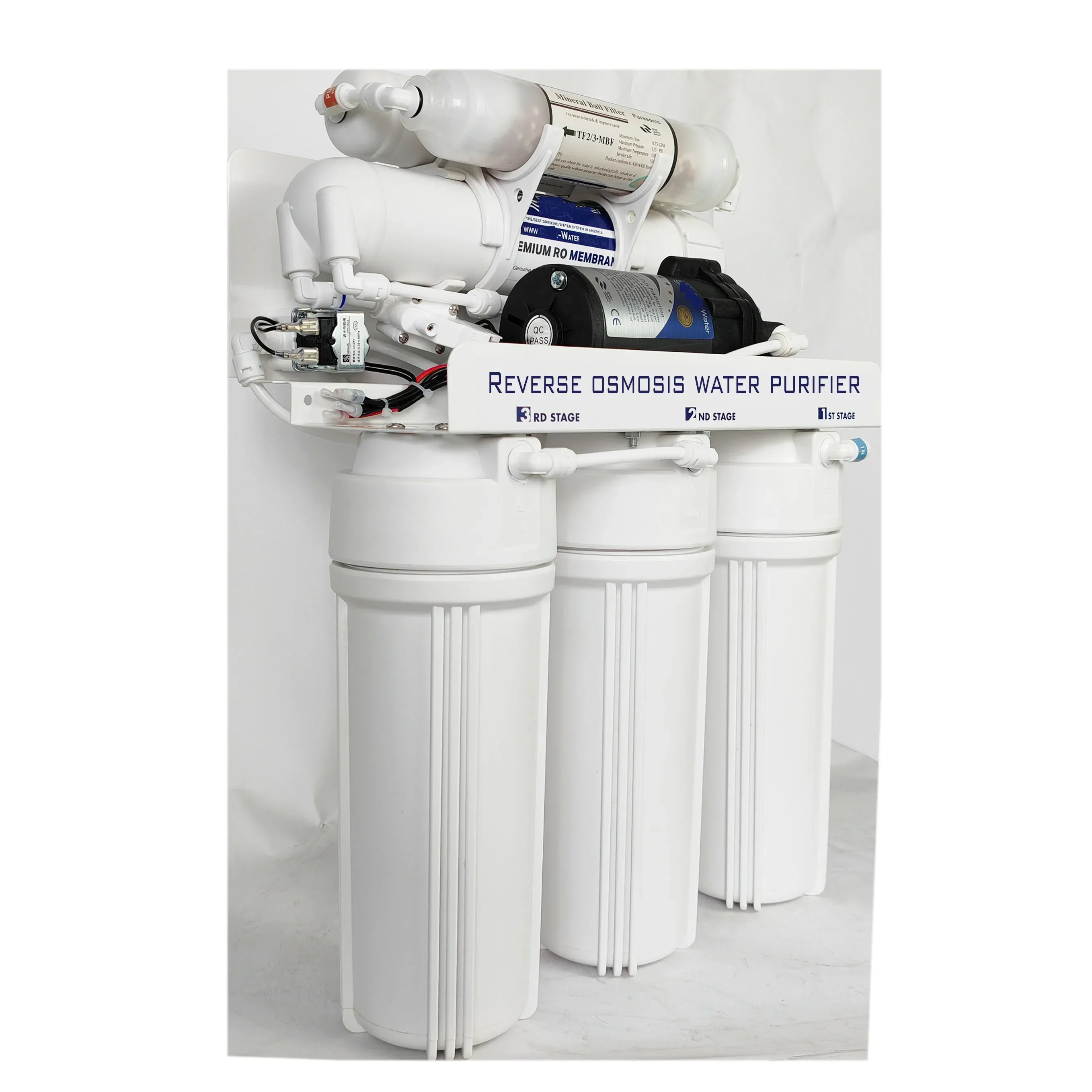 5-Stage Reverse Osmosis RO 24V Electric Water Purifier with Booster Pump Household Water Purification System