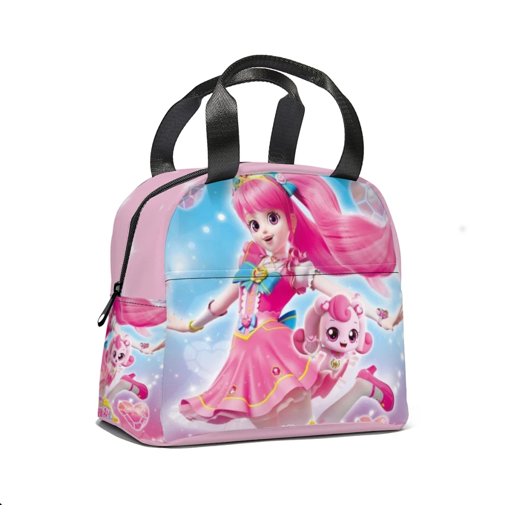 kawaii,Cute ,Catching!Teenieping Lunch Bag for School Waterproof Picnic Thermal Cooler Insulated Lunch Box Women Kids Tote Bags