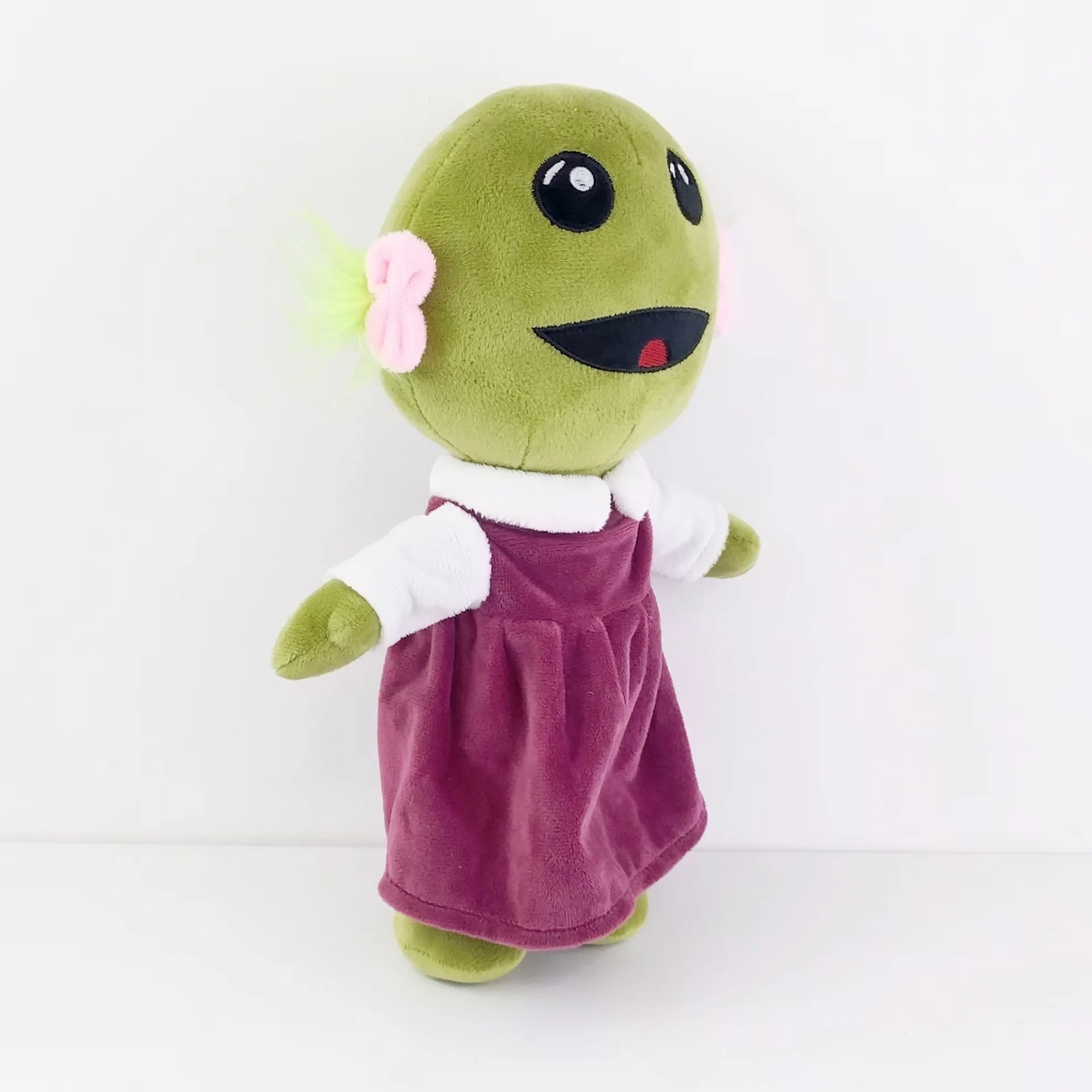 Nanalan Plush Doll Mona Little Girl Green Alien Stuffed Toy Cute Soft Cartoon Pillow Room Decoration For Kids Birthdays Gift