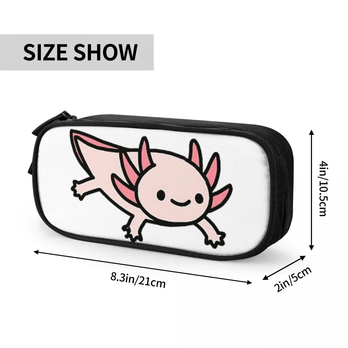 Пеналы Axolotl для студентов, школьная коробка для ручек, сумка-карандаш большой емкости, пенал для хранения канцелярских принадлежностей