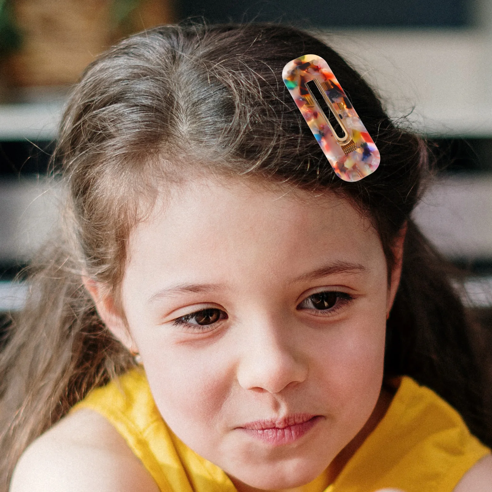 

2Pcs Acetate Hair Clips Decorative Barrettes for Women Girls Styling Accessories Thin Thick Hair Birthday Party Gifts