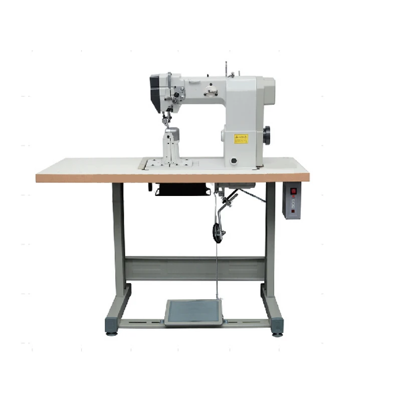 

QK-9910 Single needl industrial roller lockstitch sewing machine post bed roller feed sewing embroidery machine