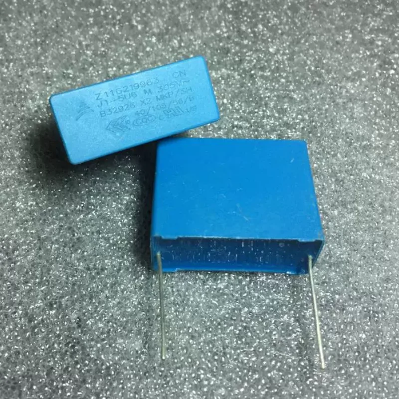 

10 шт. немецкий Siemens EPCOS 5,6 мкФ305 В переменного тока × 2 высокочастотных конденсатора с отключением платиновый машинный конденсатор