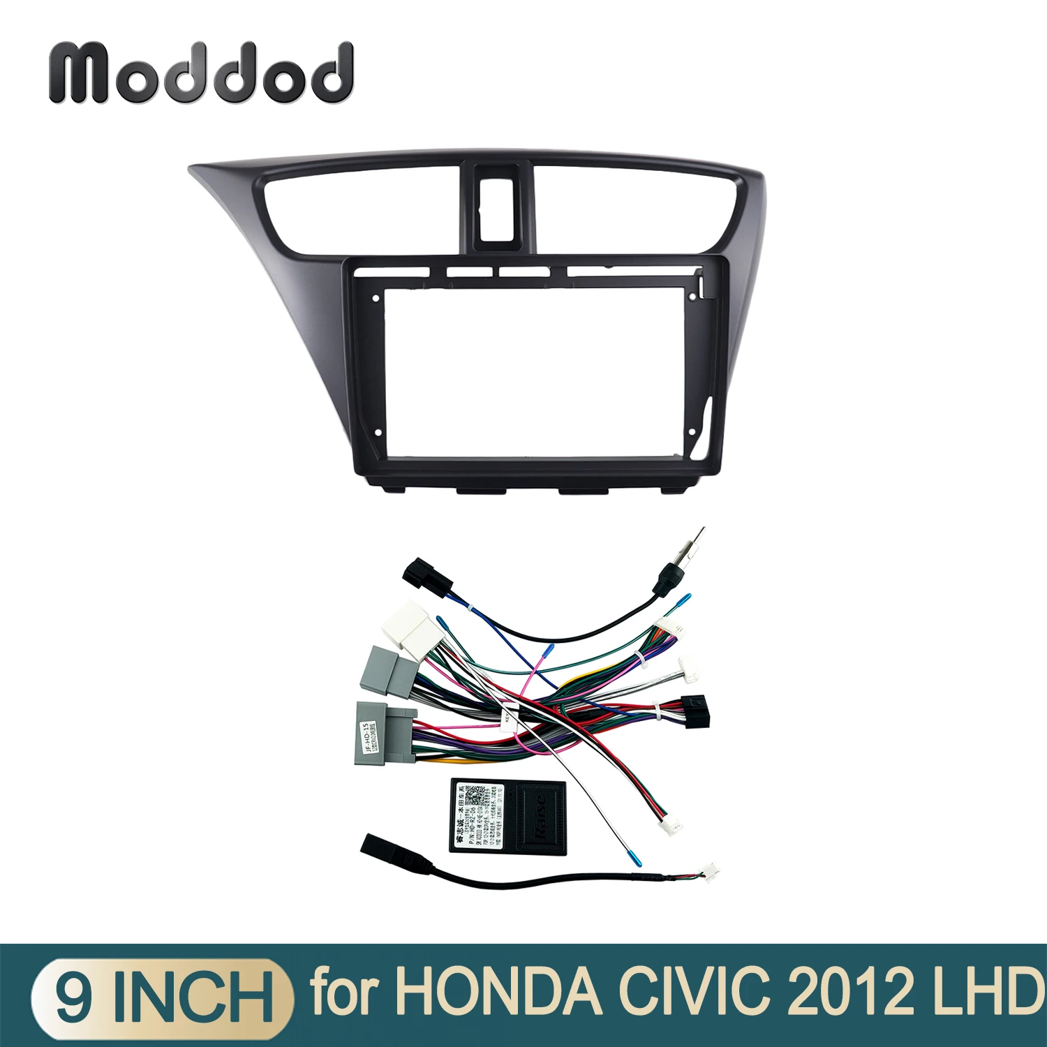 

9-дюймовая радиопанель для HONDA CIVIC 2012, Android, комплект для приборной панели с GPS-навигацией, стерео, DVD-плеер, устанавливаемая панель с объемной отделкой