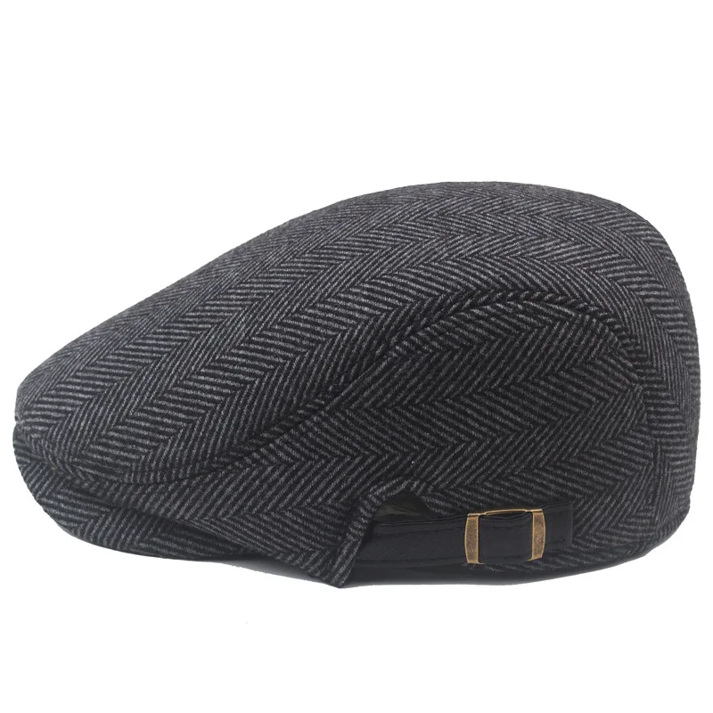 Hip Hop Berets Gorras Russian Men Cotton Solid Color Soft Top Casual Beanie Retro Literary Forward Cap Peak Cap Driver Women Hat