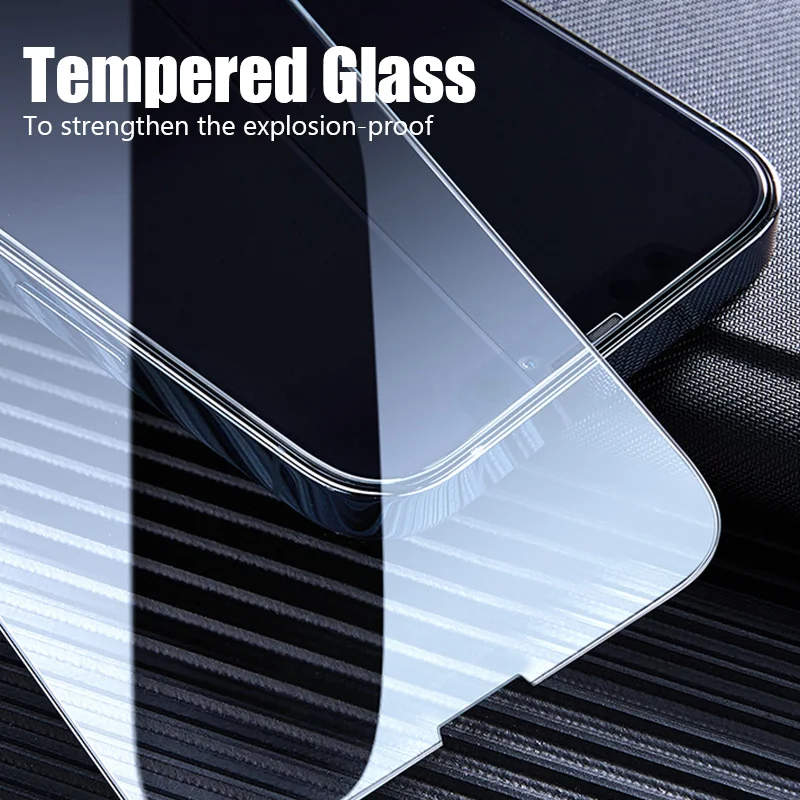 5PCS Full Cover in vetro temperato per iPhone 15 14 13 12 11 Pro Max Screen Protector per iPhone 14 15 Plus 13 Mini X Xs Max SE 2022