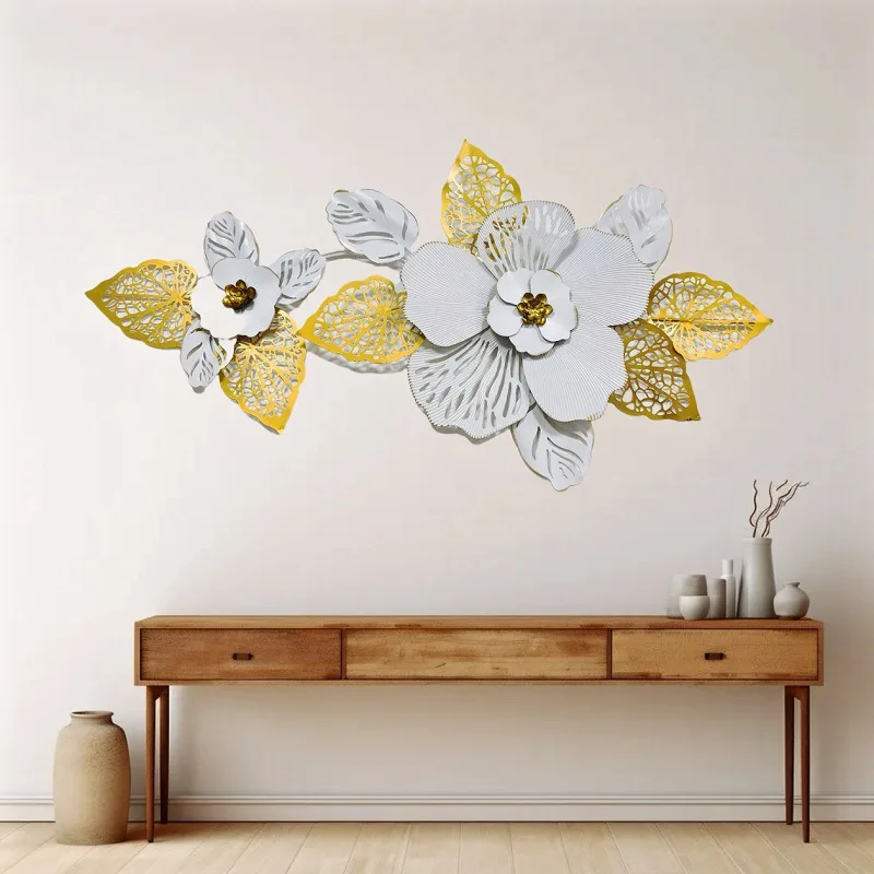 Nordic style wall decoration light luxury living room sofa background wall pendant wrought iron wall decoration bedroom bedside