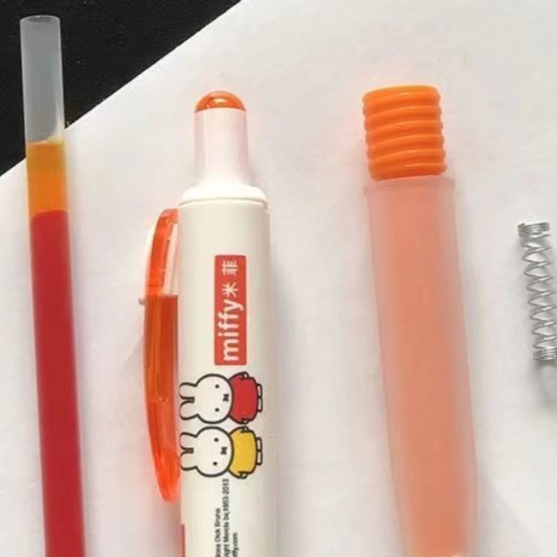 Cartoon Kawaii New Style Press Gel Pen 0.5 Black Pen Take It with You Signature Pen Comfortable To Hold Write Smoothly Miffy