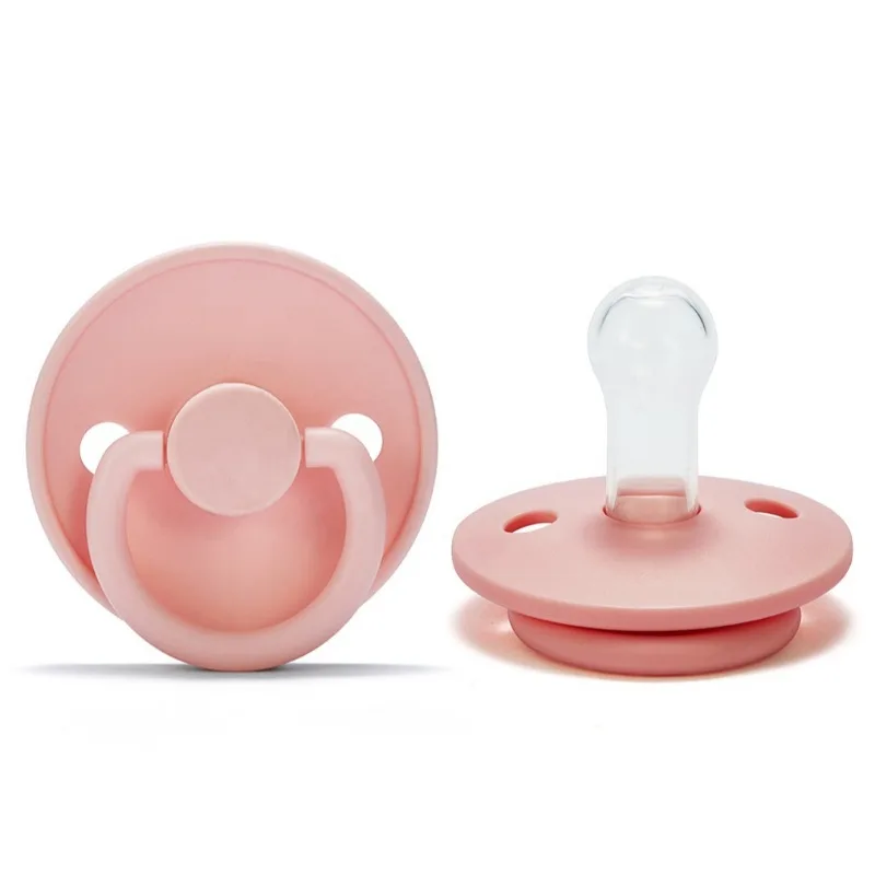 Round Baby Pacifier BPA Free Silicone Baby Nipple Infant Baby Pacifiers Food Grade Dummies Newborn Soother Baby Shower Gift