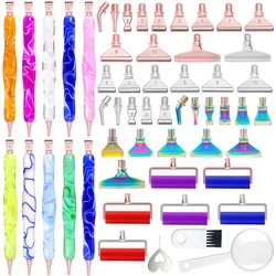 5D Diamond Painting Art Bead Dot Drill Kit penna ergonomica con vite punta in metallo argento in acciaio inossidabile