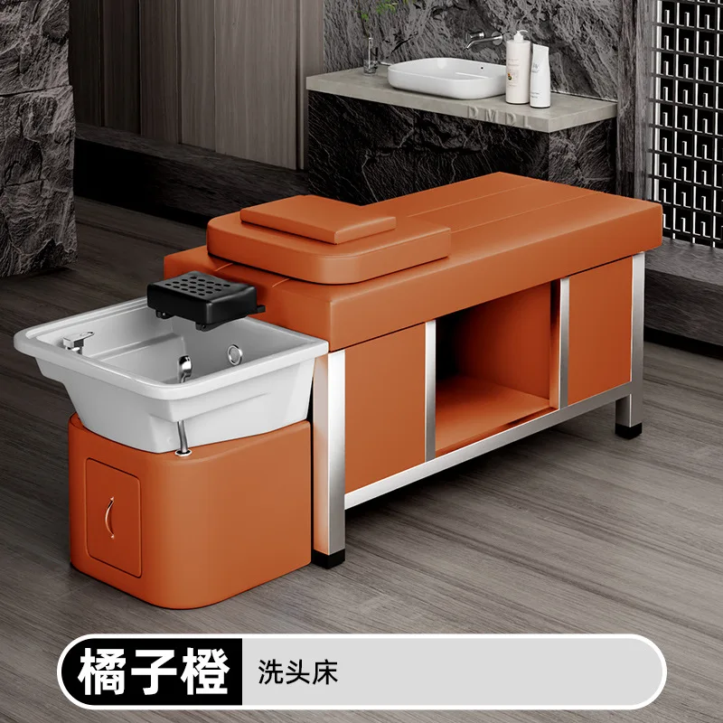 Thai ceramic shampoo bed treatment water circulation fumigation massage head treatment bed