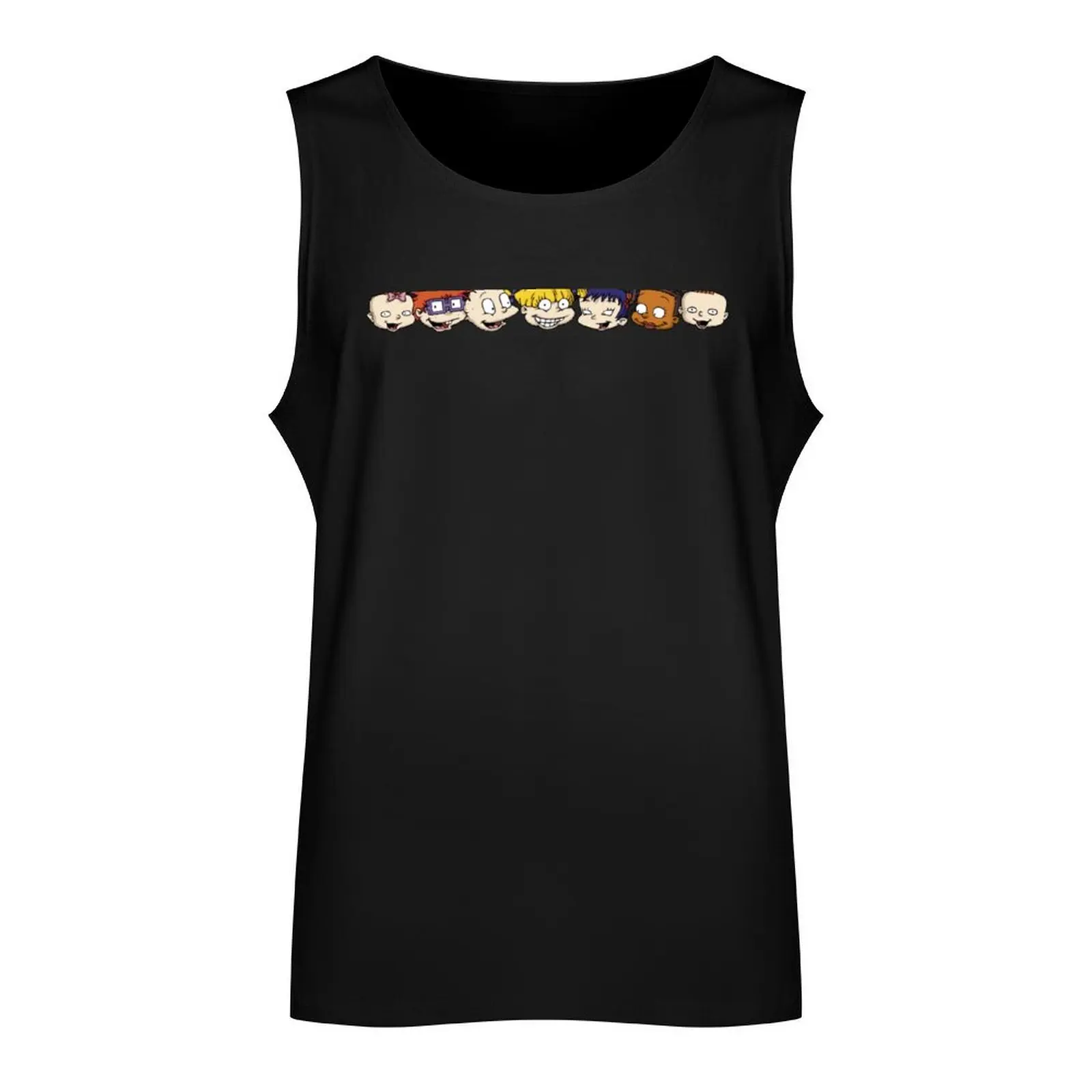 Rugrats Character Headshots Line Up Tank Top summer clothes men 2025 anime clothes