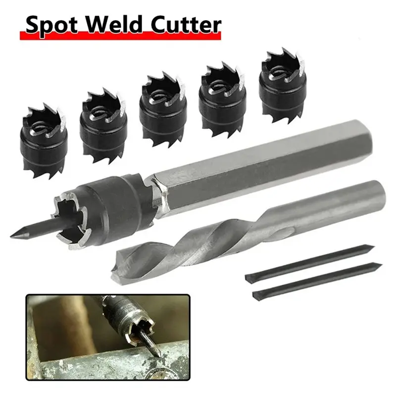 A02M-Metal For Power Drill Double Sided Rotary Spot Weld Cutter Set 3/8