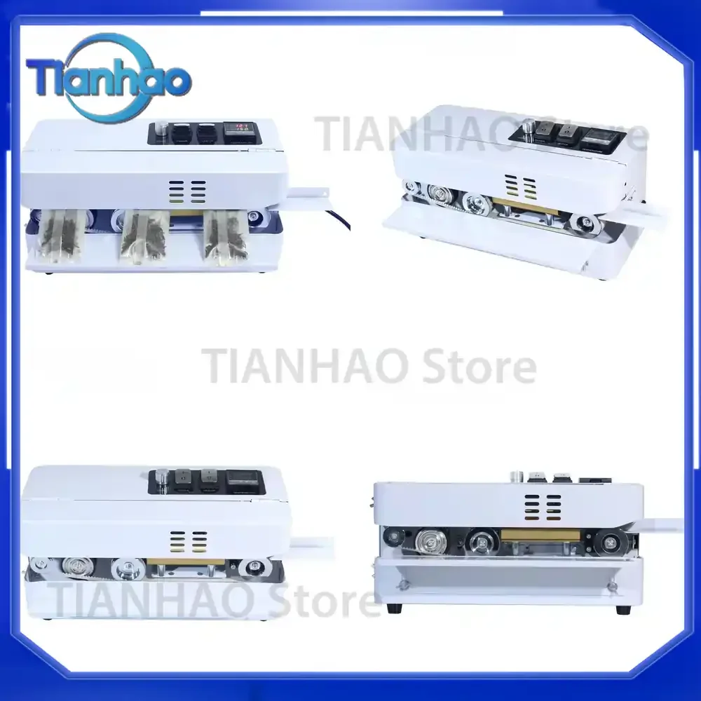 Automatic Continuous Sealing Machine for Tea Food Aluminum Foil Plastic Bags Small Continuous Sealer