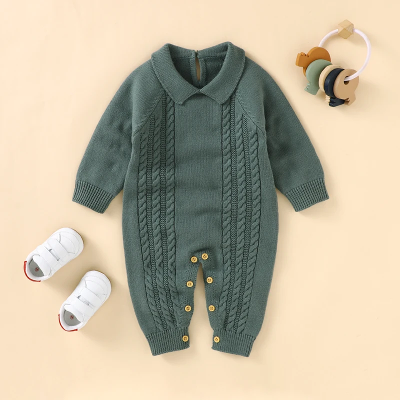 Baby Clothes Set Cotton Knit Infant Boy Romper Long Sleeve +Blanket 100*80CM Newborn Solid Jumpsuit +Quilt Cute Deer Soft Covers