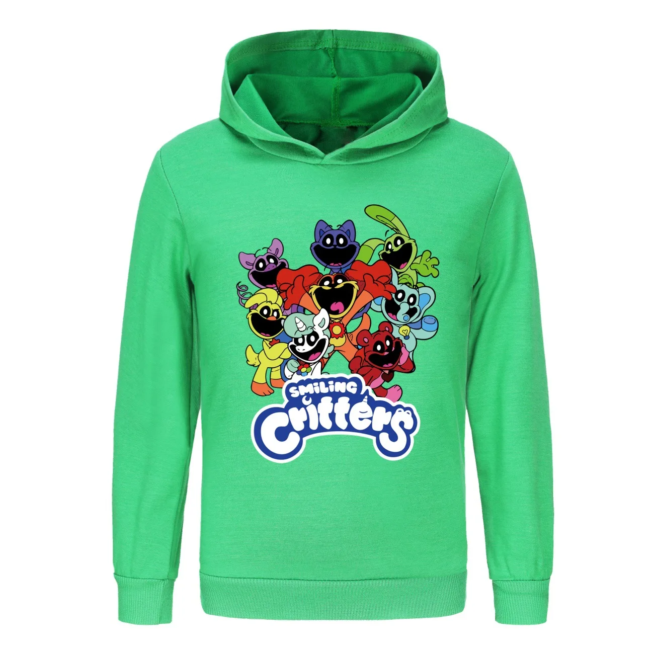 Smiling Critters Catnap Kids Hoodie Sweatshirt Toddler Boy Girl Spring Hooded Pullover Cartoon Printed Long Sleeve Shirt Clothes