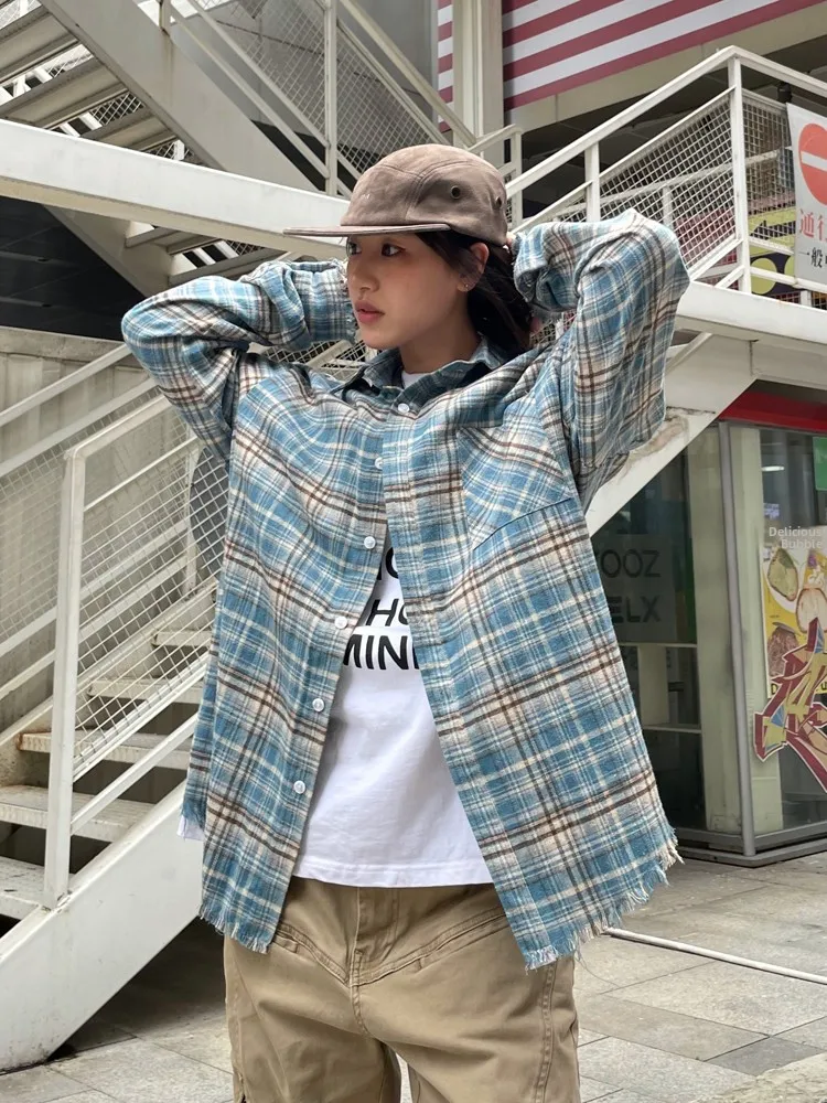 

Свободные длинные све irt id с узором Street Sle ex, повседневная одежда, осенняя модная женская и мужская верхняя одежда, рваный топ