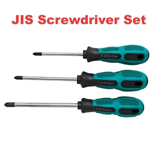 3Pcs JIS Screwdriver Set(#1+#2+#3) with Magnetic Tip, S2 Alloy Steel,For Japanese Standard Screws For Japanese Motorcycles, Cars - View 1 3Pcs JIS Screwdriver Set(#1+#2+#3) with Magnetic Tip, S2 Alloy Steel,For Japanese Standard Screws For Japanese Motorcycles, Cars - View 1