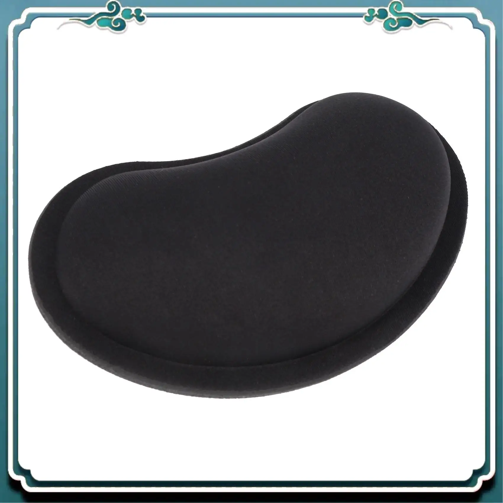 وسادة مسند معصم للوحة المفاتيح من إسفنج الذاكرة سهلة الاستخدام، ودعم وسادة معصم الماوس للمكتب، وخفيفة الوزن، باللون الأسود #5