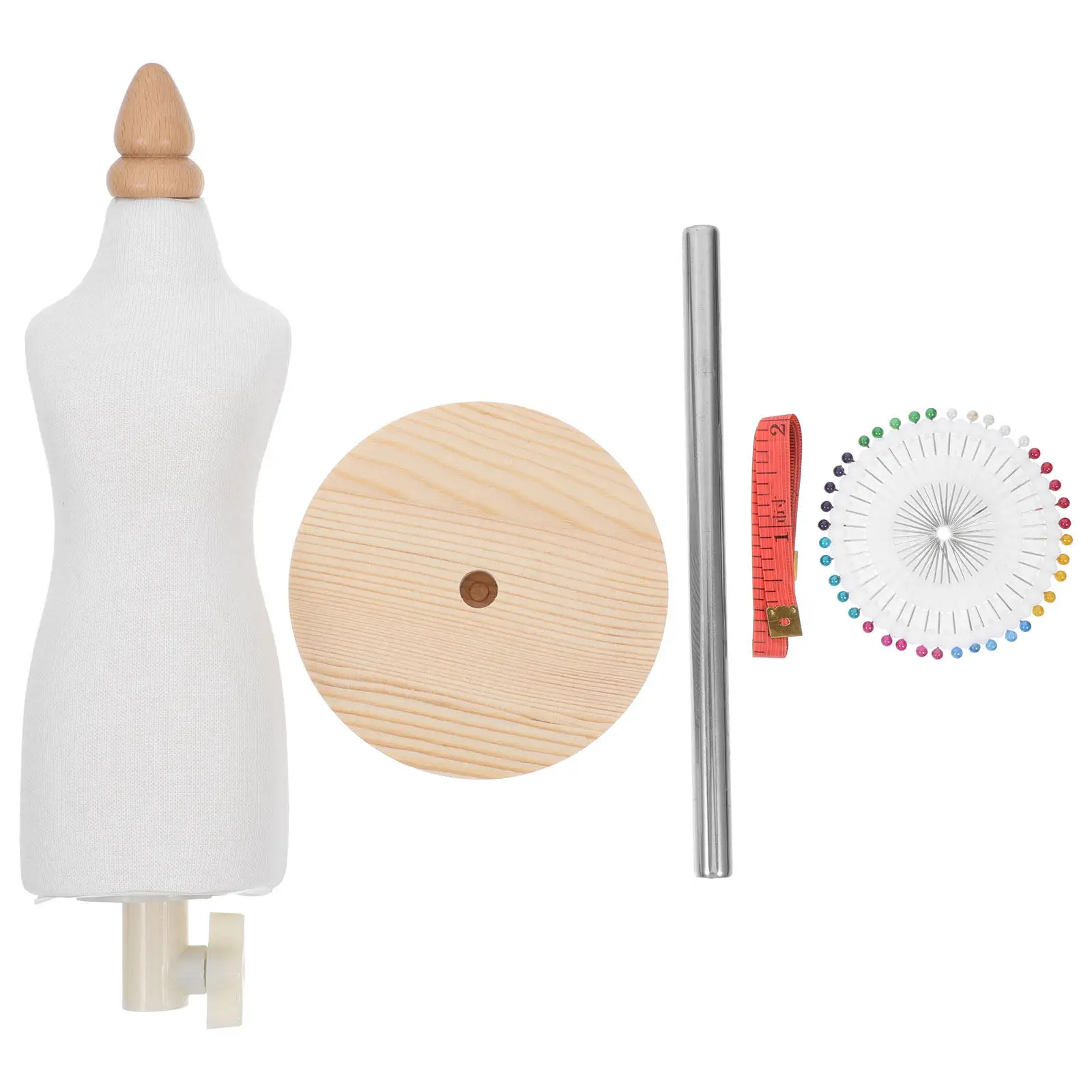 

Dress Display Stand 1/4 Size Mini Mannequin for Sewing Tailor Clothing Form Small Female Body Model Home Decor Rack