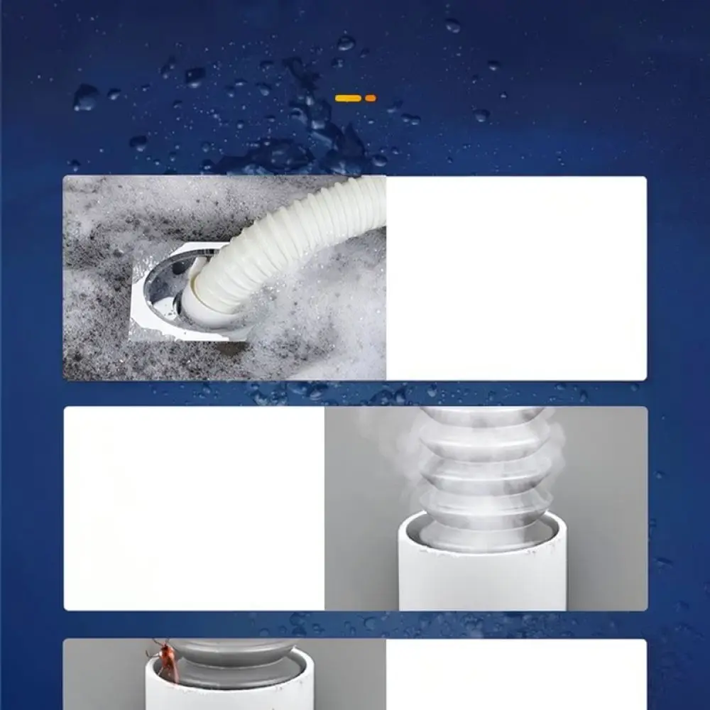 Three Way Drain Pipe Connector Washing Machine Basin Adapter Anti Odor Floor Drain Splitter Bathroom Plumbing Parts