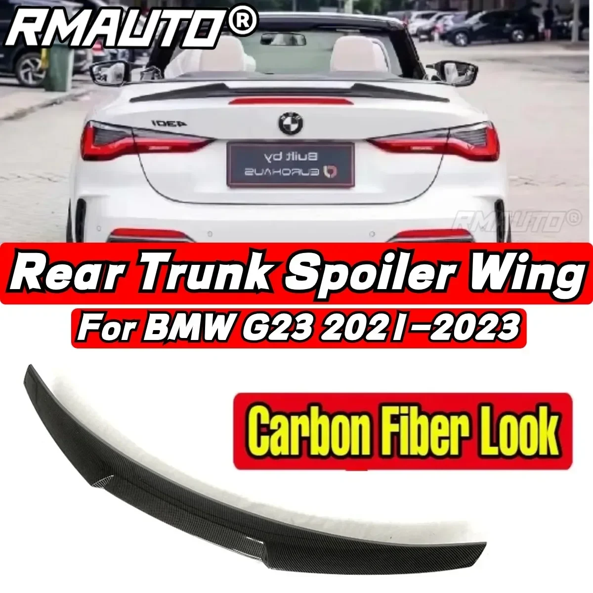 For BMW 4 Series G23 420i 430i 420d 430d 2021-2023 Rear Spoiler Wing Body Kit BMW G23 Car Rear Trunk Spoiler Car Accessories