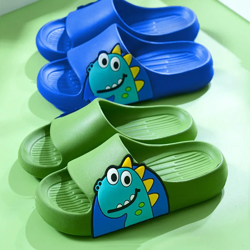 

Dinosaur Children's Indoor Slippers Soft Bottom Anti-Slip Bathroom Bathing Home Comfortable Cute Cartoon Girls Sandals