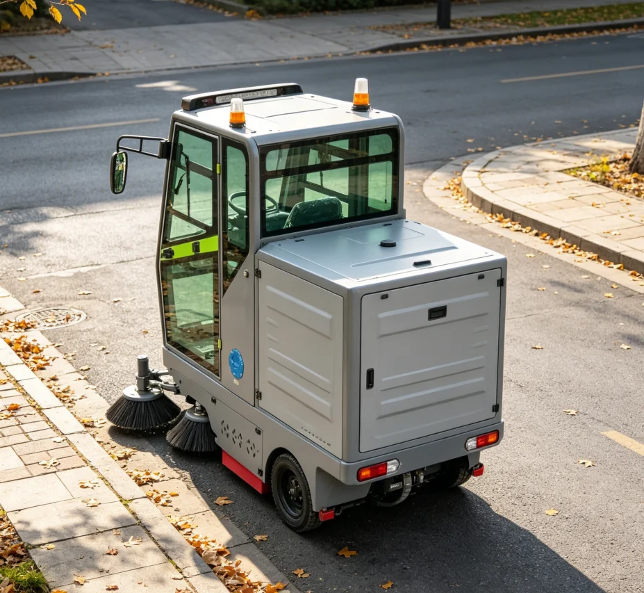 

High Performance Ride-on Sweeper 1250mm Wide 8000m²/h for Large Area Factory Cleaning