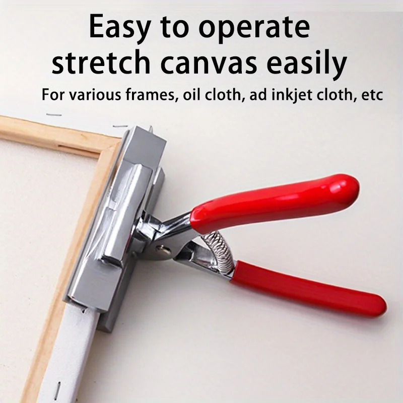 Canvas Pliers Wide-Mouth Alloy Professional Stretcher for Oil Painting and Framing Tool Spring Handle for Stretcher Bars Artist