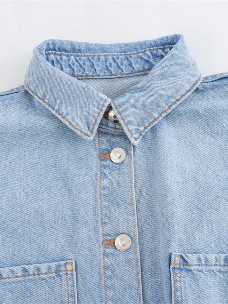 Nana Ou ort Sve Workwear Denim Overalls Women's Summer 2025 New High-End Small Size Faion Set Casual Ele