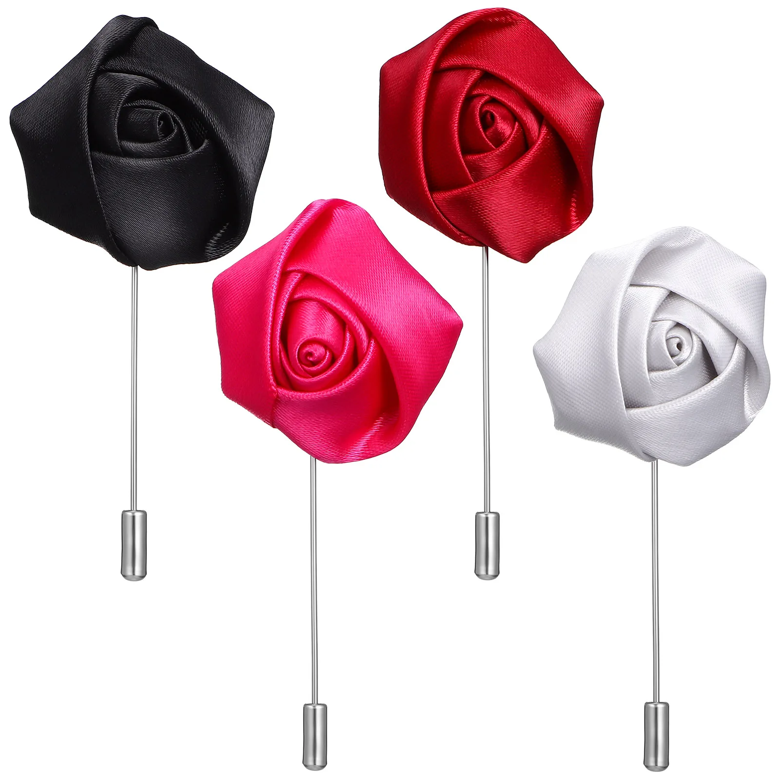 

Rose Lapel Pin for Men Suit Brooch Metal Fashion Jewelry Elegant Design Sturdy Shape Variety Colors Easy Attach Versatile Usage