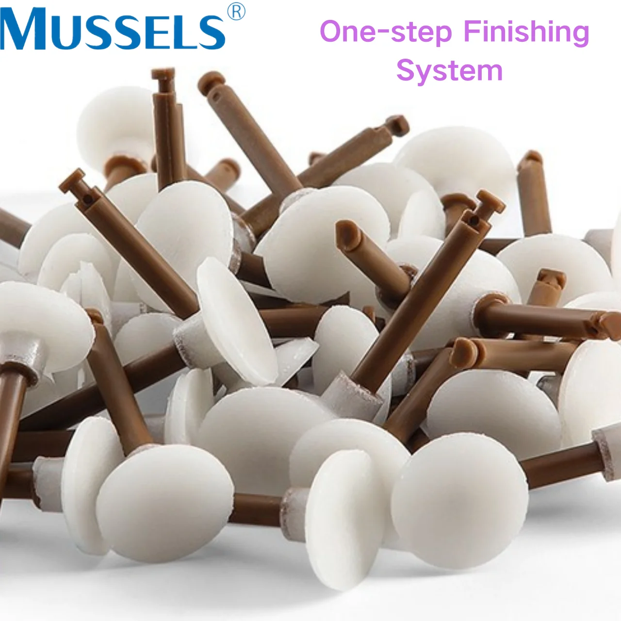 

40 шт./кор., полировщик для стоматологической композитной смолы, одноступенчатая система отделки, полировальная чашка, точечный диск RA, низкоскоростные инструменты для полировки