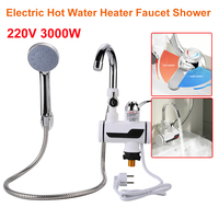 220V Electric Instant Hot Water Faucet 3000w Water Heater Fast Heating Tap with LED Temperature Display Water Heater Shower