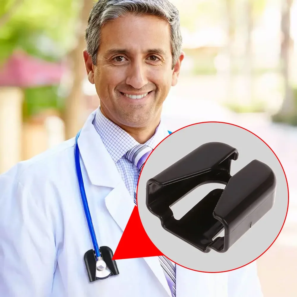Stethoscope Waist Clasp Stethoscopes Clip Hip Holder Plastic Durable Fastener Belt Clip Holder Medical Care Accessories view 3