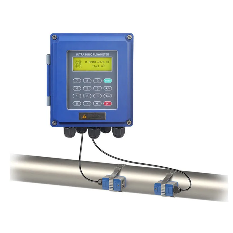 TS-2 DN32-100mm Liquid Flowmeter Wall Mounted Type ModBus Ultrasonic Water Flow Meter