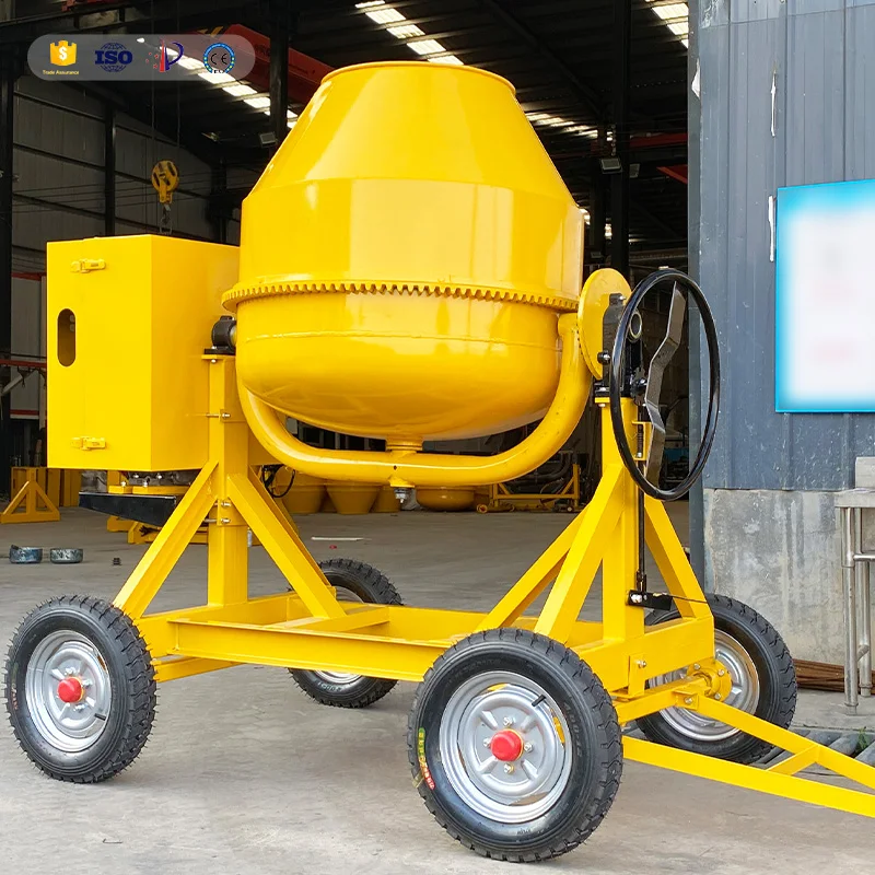 Small portable mini electric mobile cement mixer