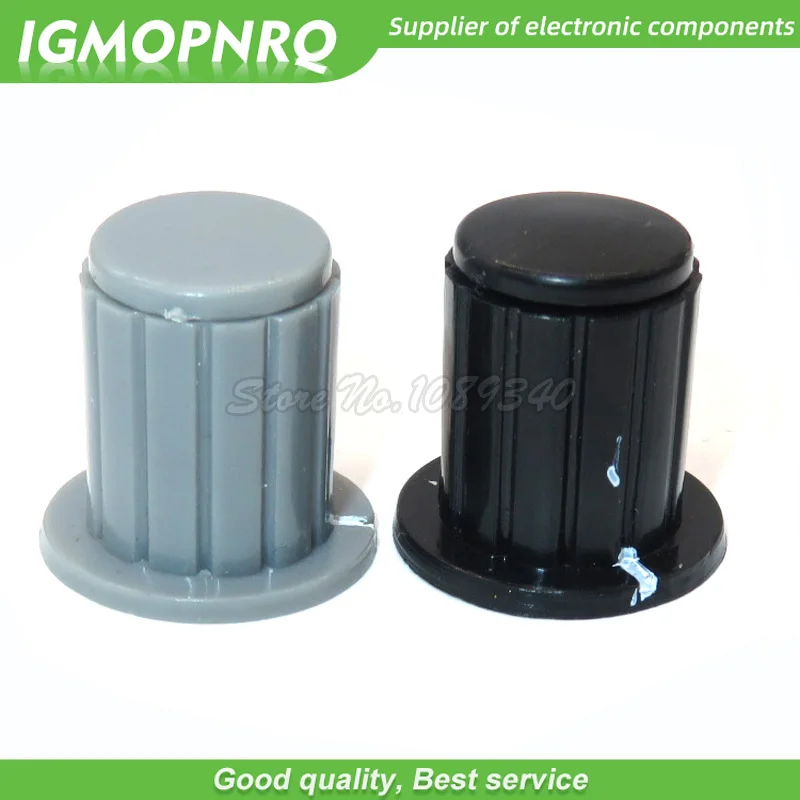 5PCS black grey knob button cap is suitable for high quality WXD3-13 2W WXD3-12 1W potentiometer knob KYP16-16-4 IGMOPNRQ