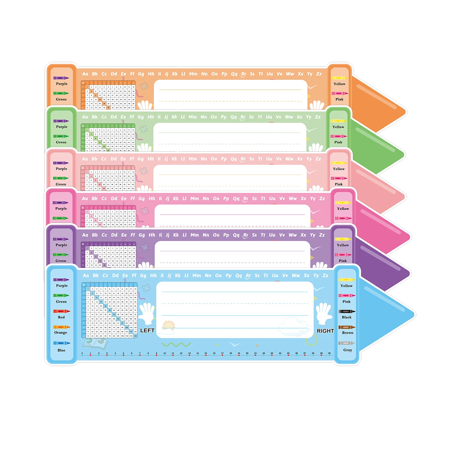 

12 шт., наклейка на классный стол в форме карандаша, 14,5*4 дюйма, наклейка на классный стол, наклейка, студенческая этикетка, самоклеющееся имя