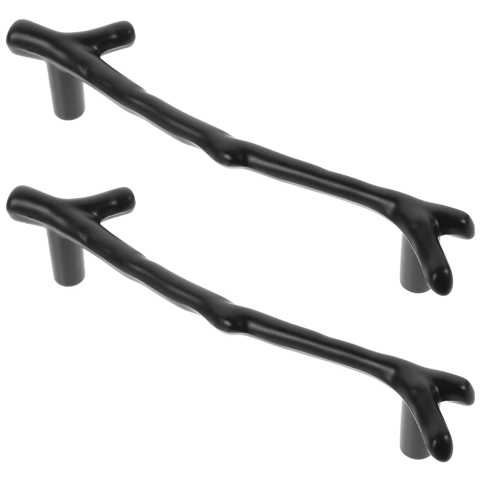 

2pcs Branch Door Handle Black 96mm Modern Minimalist Cabinet Knobs Drawer Pulls For Dresser Wardrobe Furniture Hardware