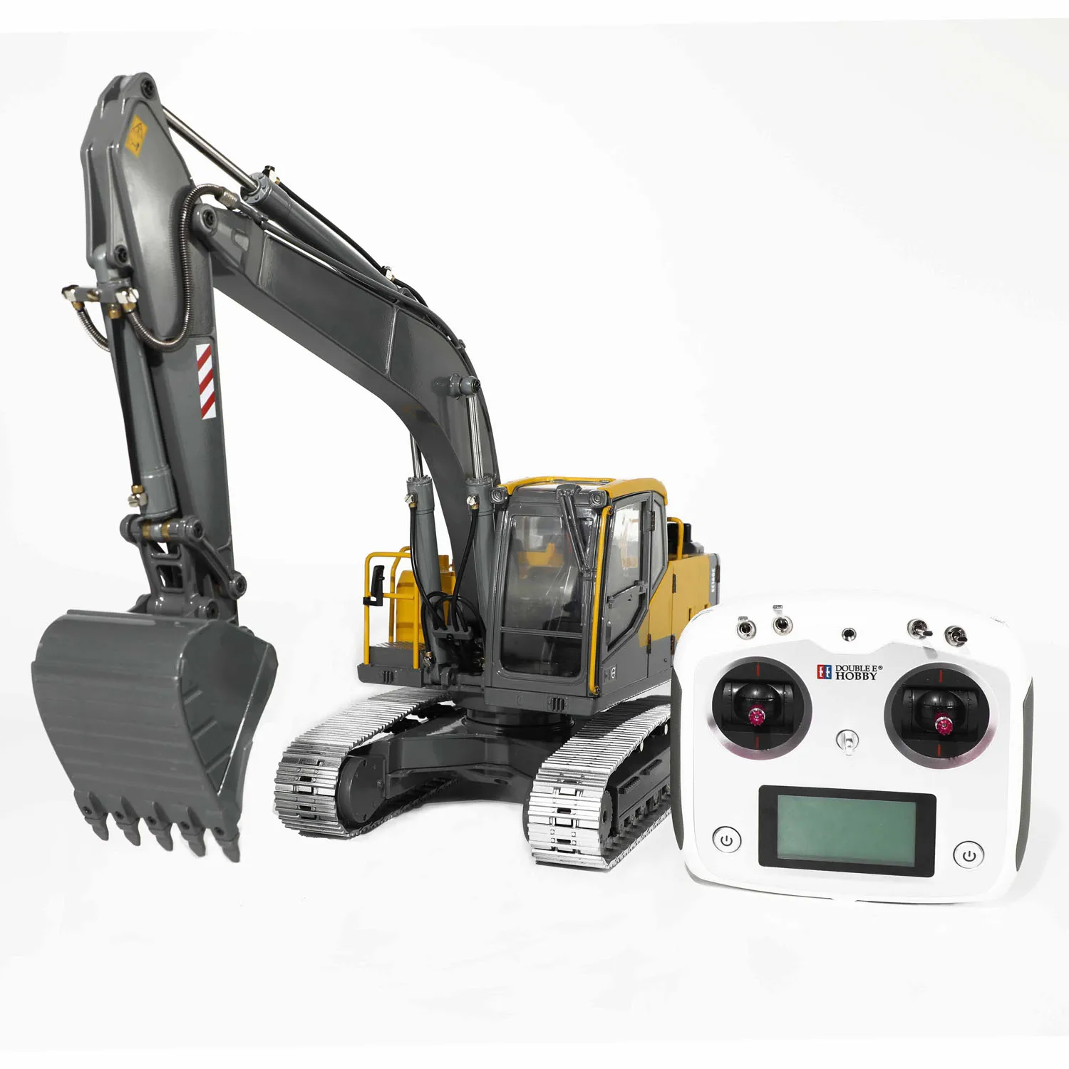 EC160E RC Hydraulic 1/14 Excavator Double E Alloy Remote Control Diggers Model Light System Battery Toy Christmas Gifts TH23138