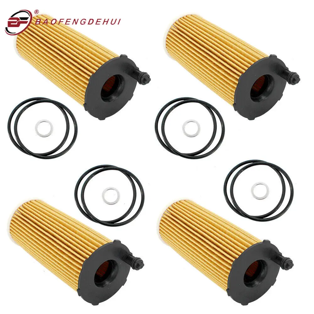 

4PCS 26320-3N000 Engine Oil Filter For Kia Carnival 3.5L G80 G90 GV70 GV80 2021-2022 263203N000