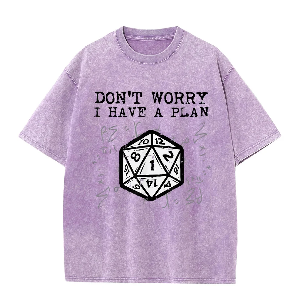 RPG Gamer Dont Worry I Have Plan Funny Men Boys Kids T-Shirt New In Tops & Tees High Quality Short Sleeve Camisetas Cotton T