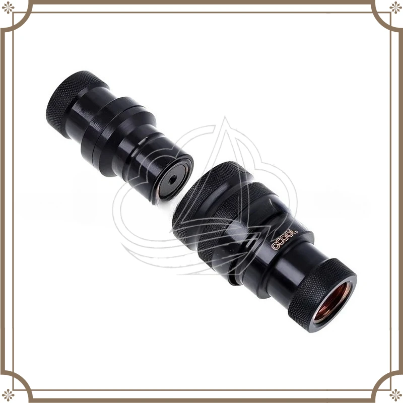 PC Water Cooling Quick Connect Fitting with Water Stop Valve, External Drain Connector