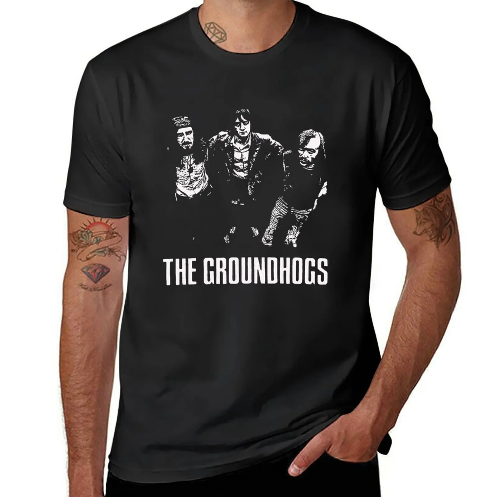 New the Groundhogs T-Shirt Short t-shirt T-shirt for a boy quick-drying t-shirt Men's t shirts