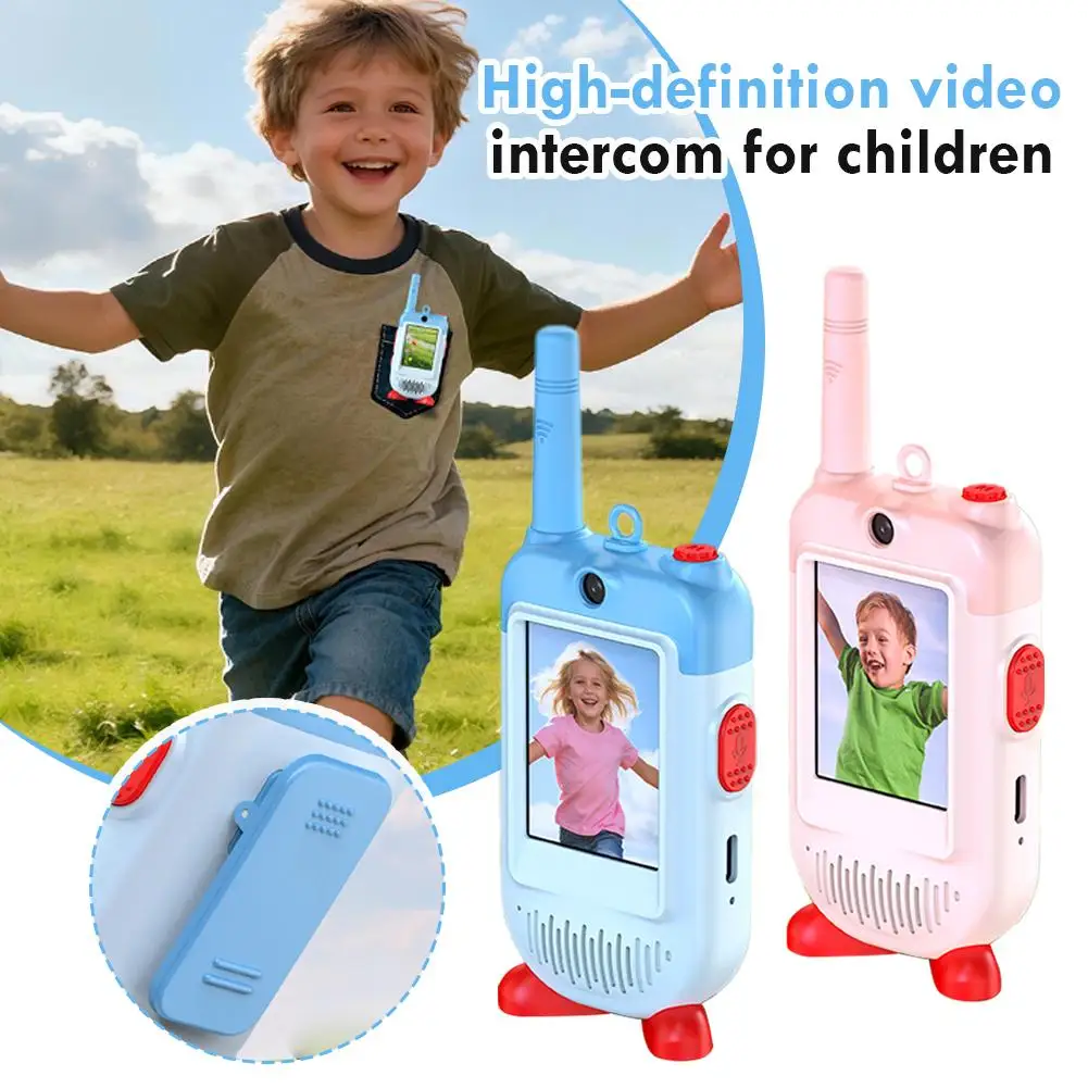 

2PCS Children's High-definition Video Intercom Rechargeable Clear Sound Voice Wireless Children's Intercom Gift For Boys And Gir