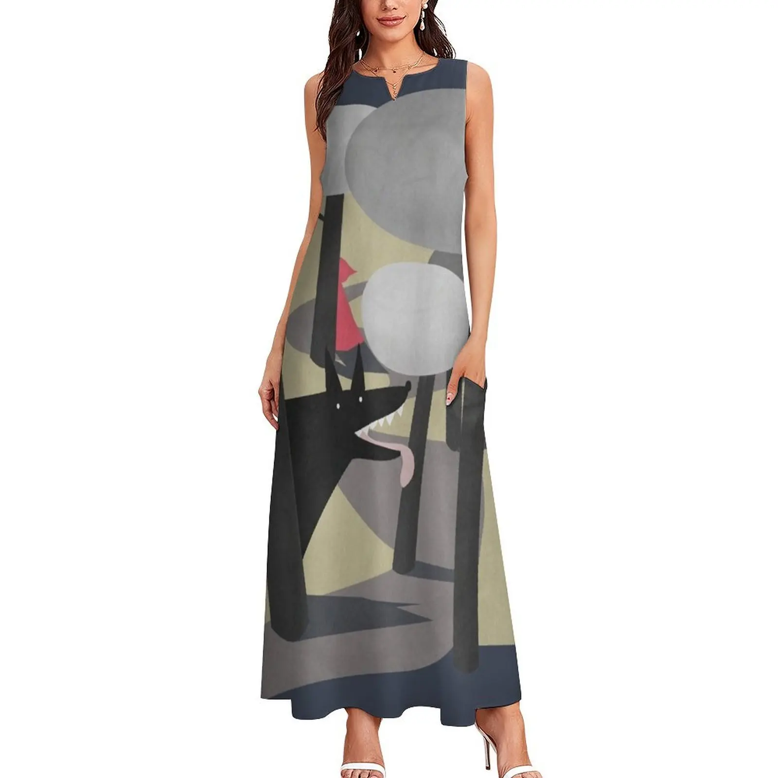 RED RIDING HOOD Long Dress Women's skirt Dress for girls african dresses for woman women's clothing korea stylish Dress