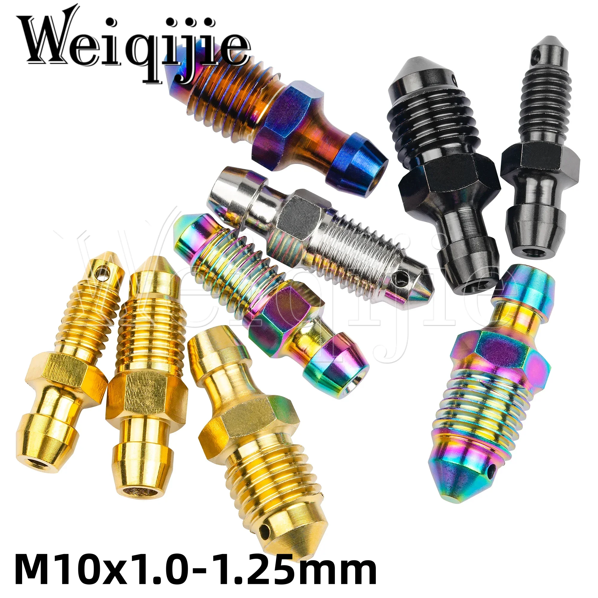 

Weiqijie 6PCS Titanium Bolt M6/M8 /M10x1.0/1.25mm Brake Caliper Oil Drain Screw for Brembo Ducati BMW KTM Aprilia single