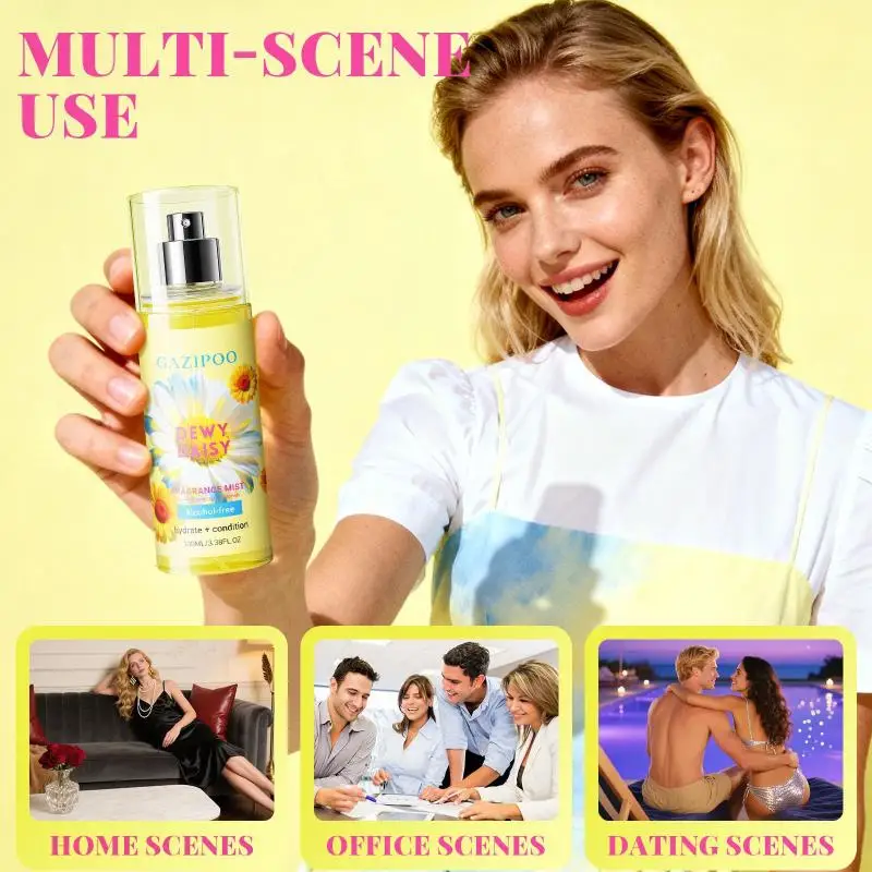 100ml Daisy Pheromone Fragrance Long Lasting Scent Sexy Floral Daily Dating Attracting Flirting Mist Body Aroma Fragrance